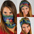 Curacao Christmas Neck Gaiter with Santa Turtle Ocean Waves Snowflakes and Holiday Gift Design - Wonder Print Shop