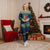 Curacao Christmas Pajama Set with Santa Turtle Ocean Waves Snowflakes and Holiday Gift Design - Wonder Print Shop