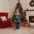 Curacao Christmas Pajama Set with Santa Turtle Ocean Waves Snowflakes and Holiday Gift Design - Wonder Print Shop