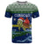 Curacao Christmas T Shirt with Santa Turtle Ocean Waves Snowflakes and Holiday Gift Design - Wonder Print Shop
