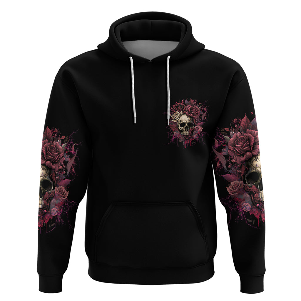 My Give A F Rose Skull Hoodie - Wonder Print Shop