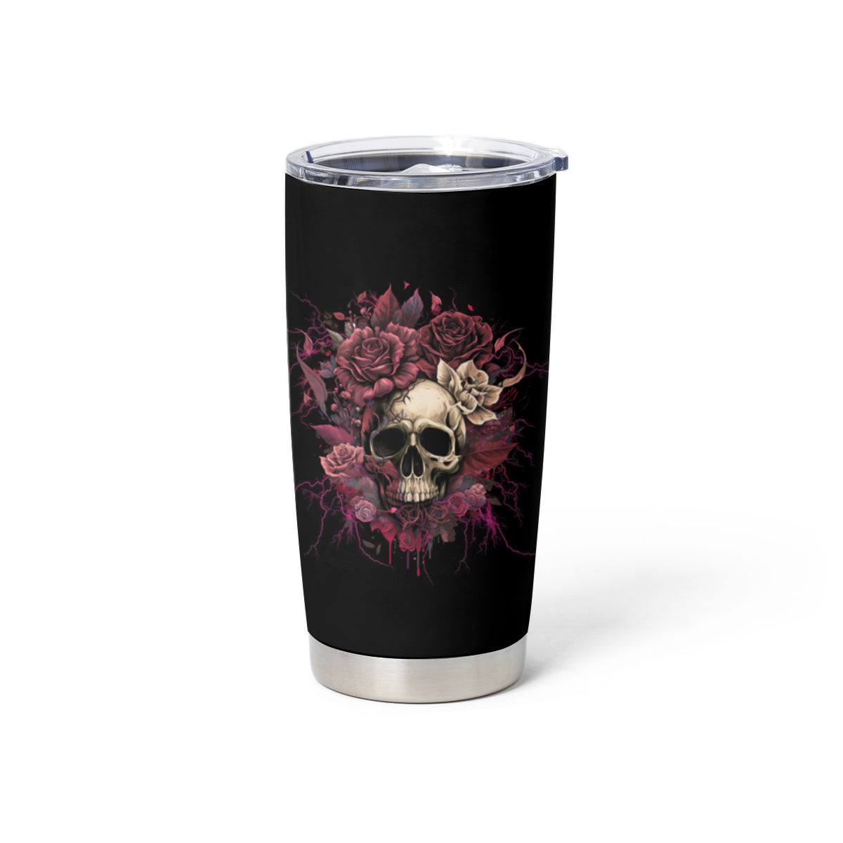 My Give A F Rose Skull Tumbler Cup - Wonder Print Shop
