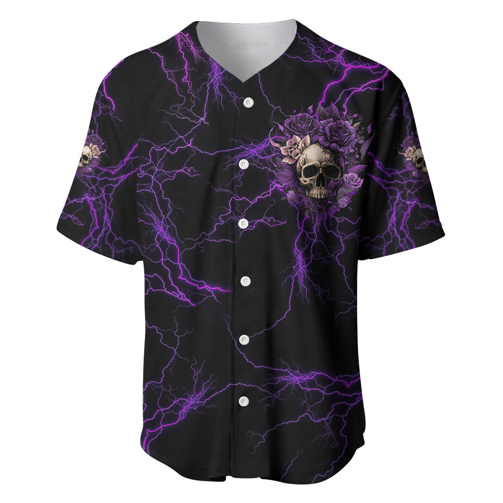 I Am The Storm Rose Skull Baseball Jersey - Wonder Print Shop