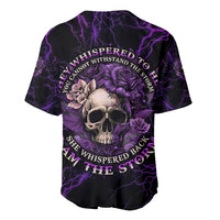 I Am The Storm Rose Skull Baseball Jersey - Wonder Print Shop