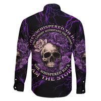 I Am The Storm Rose Skull Family Matching Off Shoulder Short Dress and Hawaiian Shirt - Wonder Print Shop