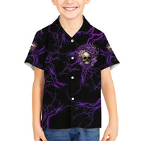 I Am The Storm Rose Skull Family Matching Short Sleeve Bodycon Dress and Hawaiian Shirt - Wonder Print Shop