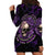 I Am The Storm Rose Skull Hoodie Dress - Wonder Print Shop