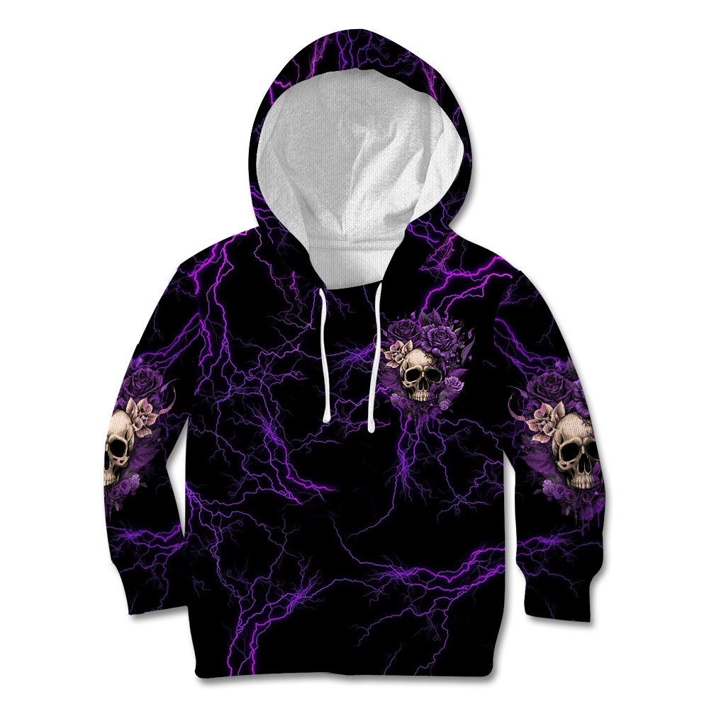 I Am The Storm Rose Skull Kid Hoodie - Wonder Print Shop
