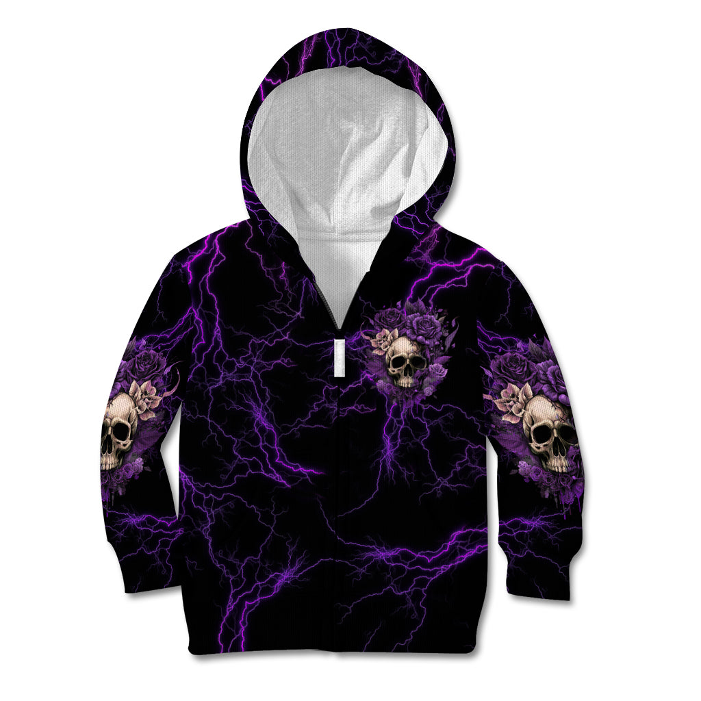 I Am The Storm Rose Skull Kid Hoodie - Wonder Print Shop