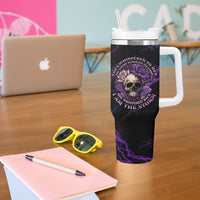 I Am The Storm Rose Skull Tumbler With Handle - Wonder Print Shop