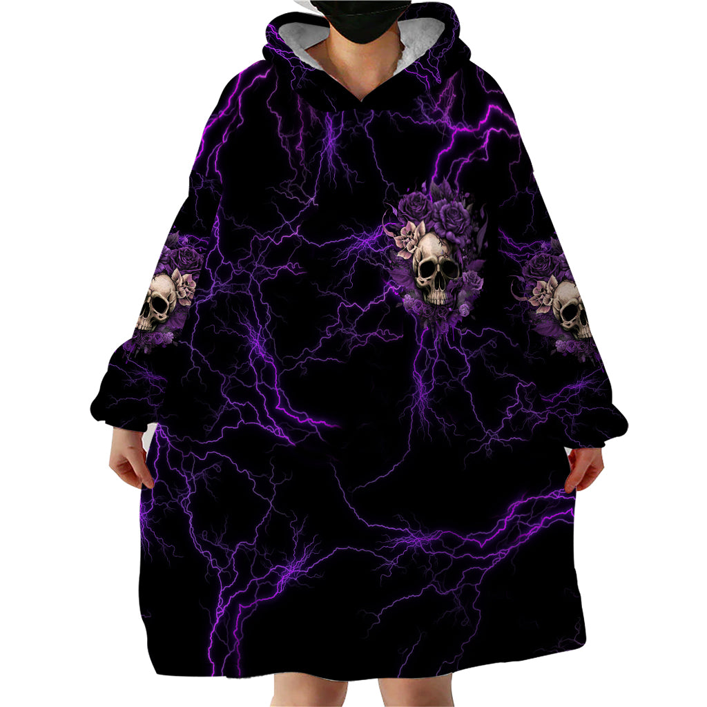 I Am The Storm Rose Skull Wearable Blanket Hoodie - Wonder Print Shop