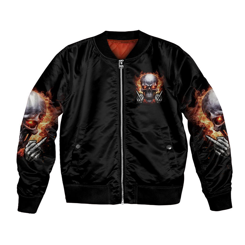 Give Me A F Is Broken But My Go F Yourself Bomber Jacket - Wonder Print Shop