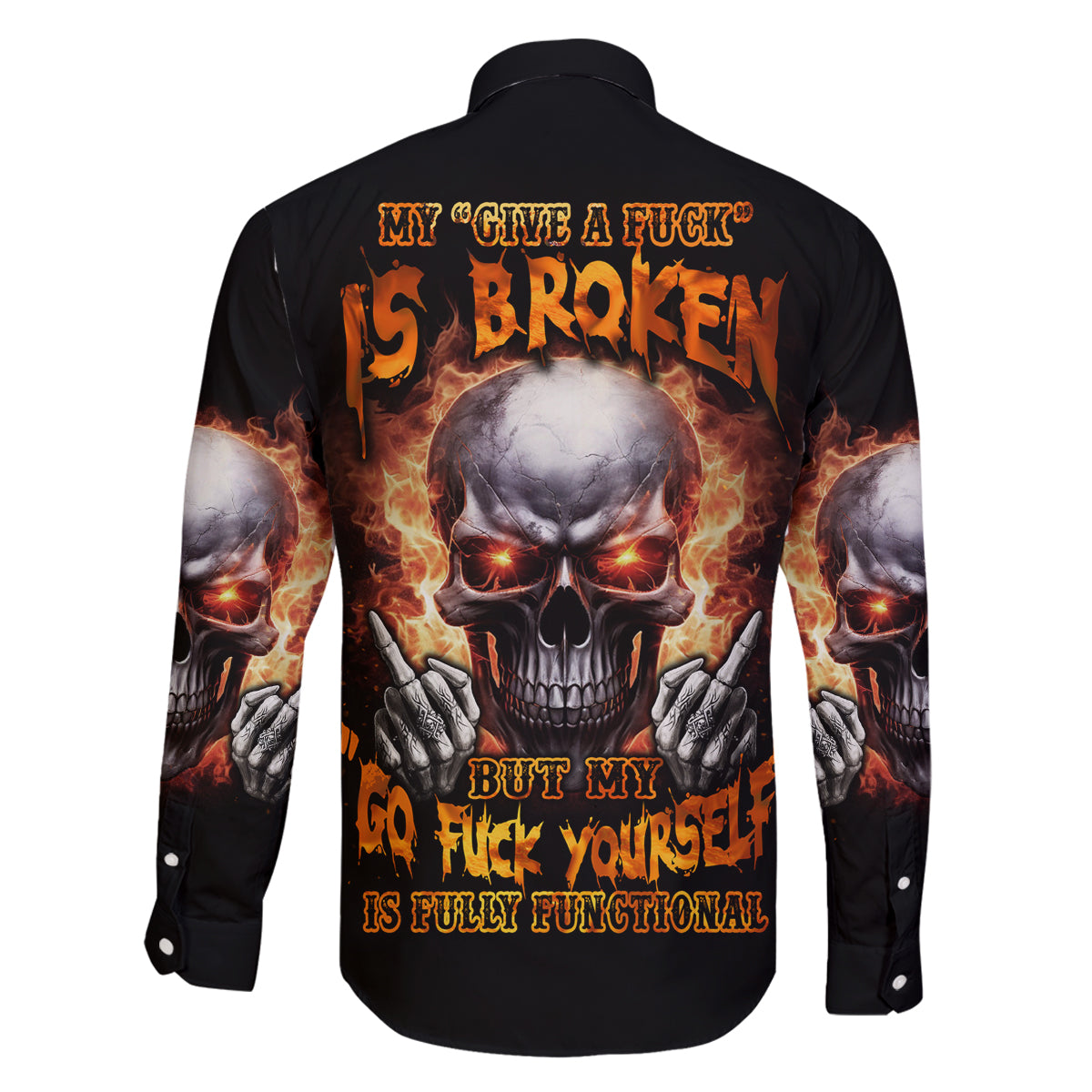 Give Me A F Is Broken But My Go F Yourself Family Matching Long Sleeve Bodycon Dress and Hawaiian Shirt - Wonder Print Shop