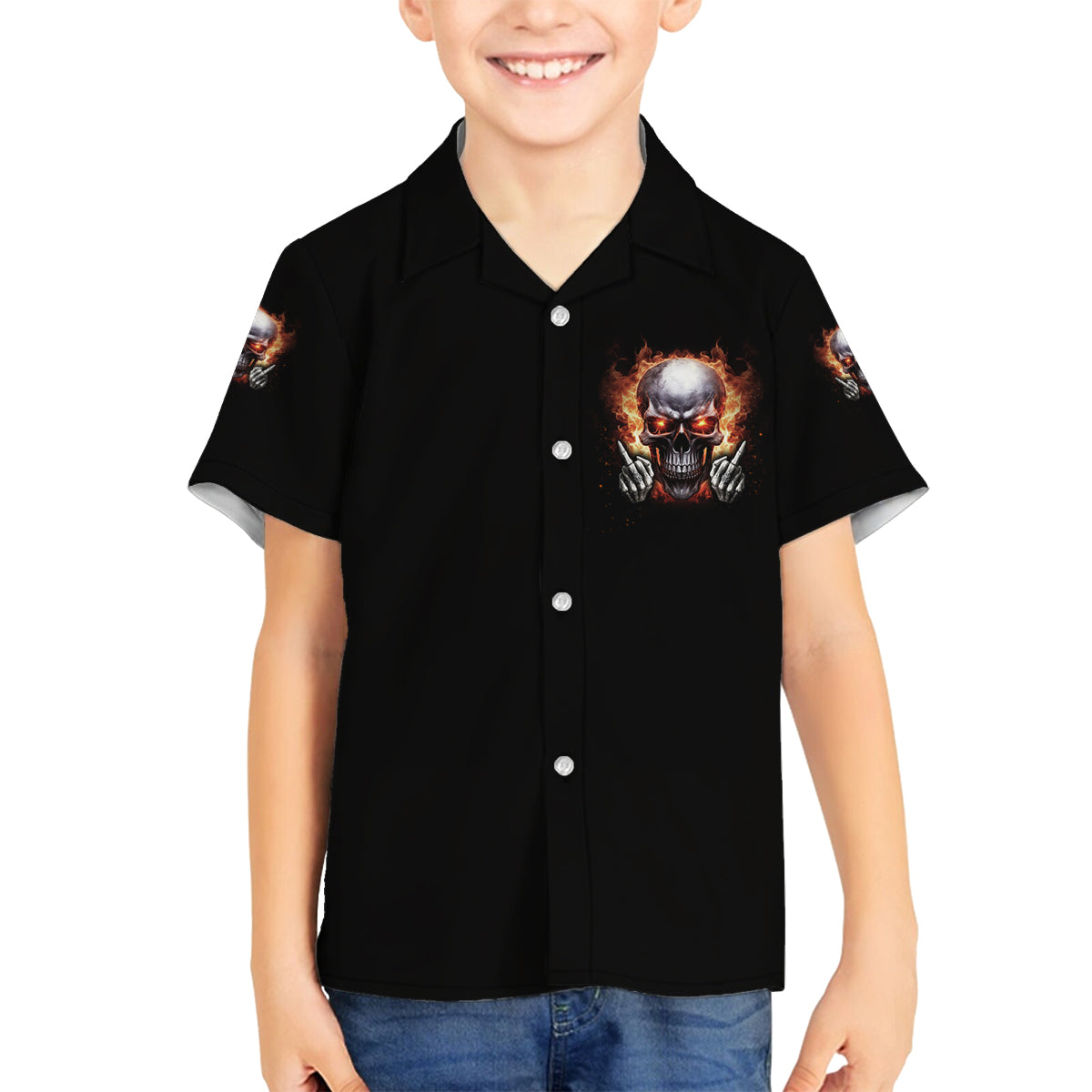 Give Me A F Is Broken But My Go F Yourself Family Matching Off Shoulder Short Dress and Hawaiian Shirt - Wonder Print Shop