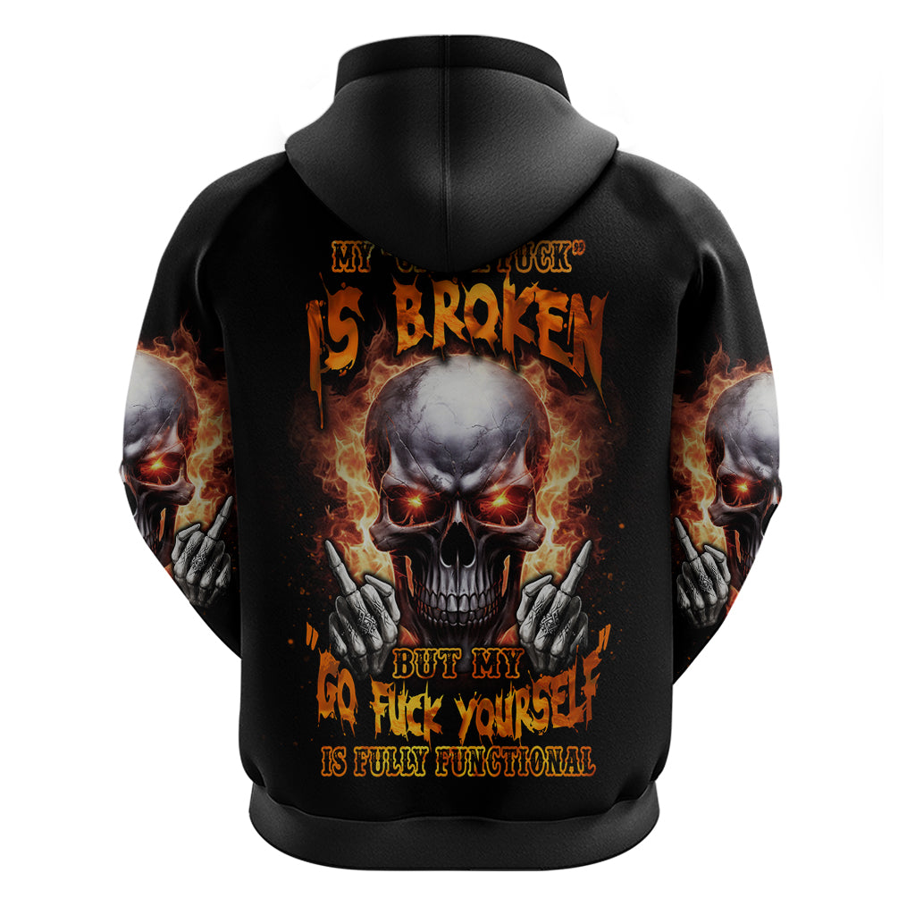 Give Me A F Is Broken But My Go F Yourself Hoodie - Wonder Print Shop