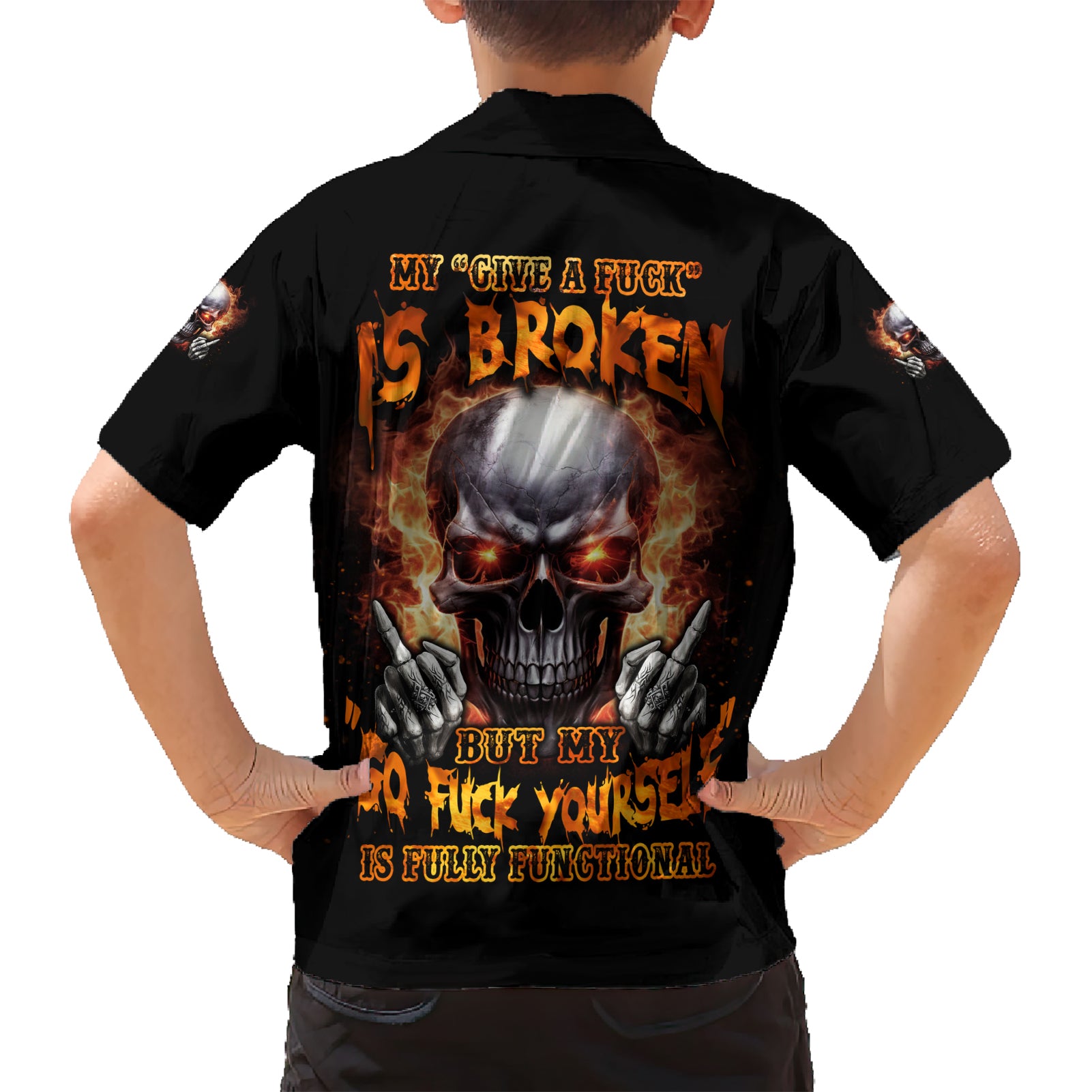 Give Me A F Is Broken But My Go F Yourself Kid Hawaiian Shirt - Wonder Print Shop