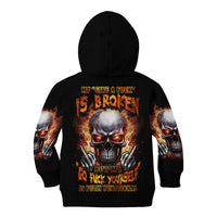Give Me A F Is Broken But My Go F Yourself Kid Hoodie - Wonder Print Shop