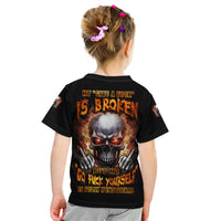 Give Me A F Is Broken But My Go F Yourself Kid T Shirt - Wonder Print Shop