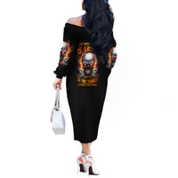 Give Me A F Is Broken But My Go F Yourself Off The Shoulder Long Sleeve Dress - Wonder Print Shop