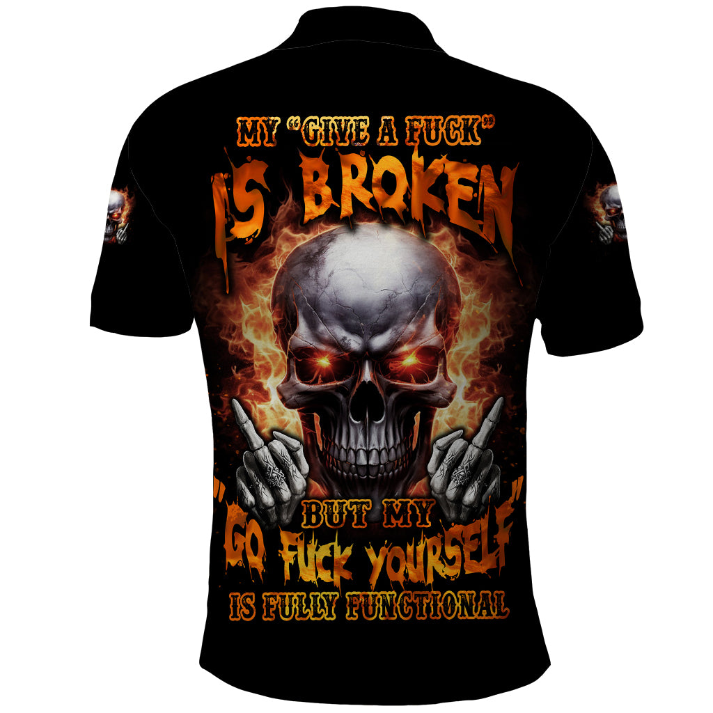 Give Me A F Is Broken But My Go F Yourself Polo Shirt - Wonder Print Shop