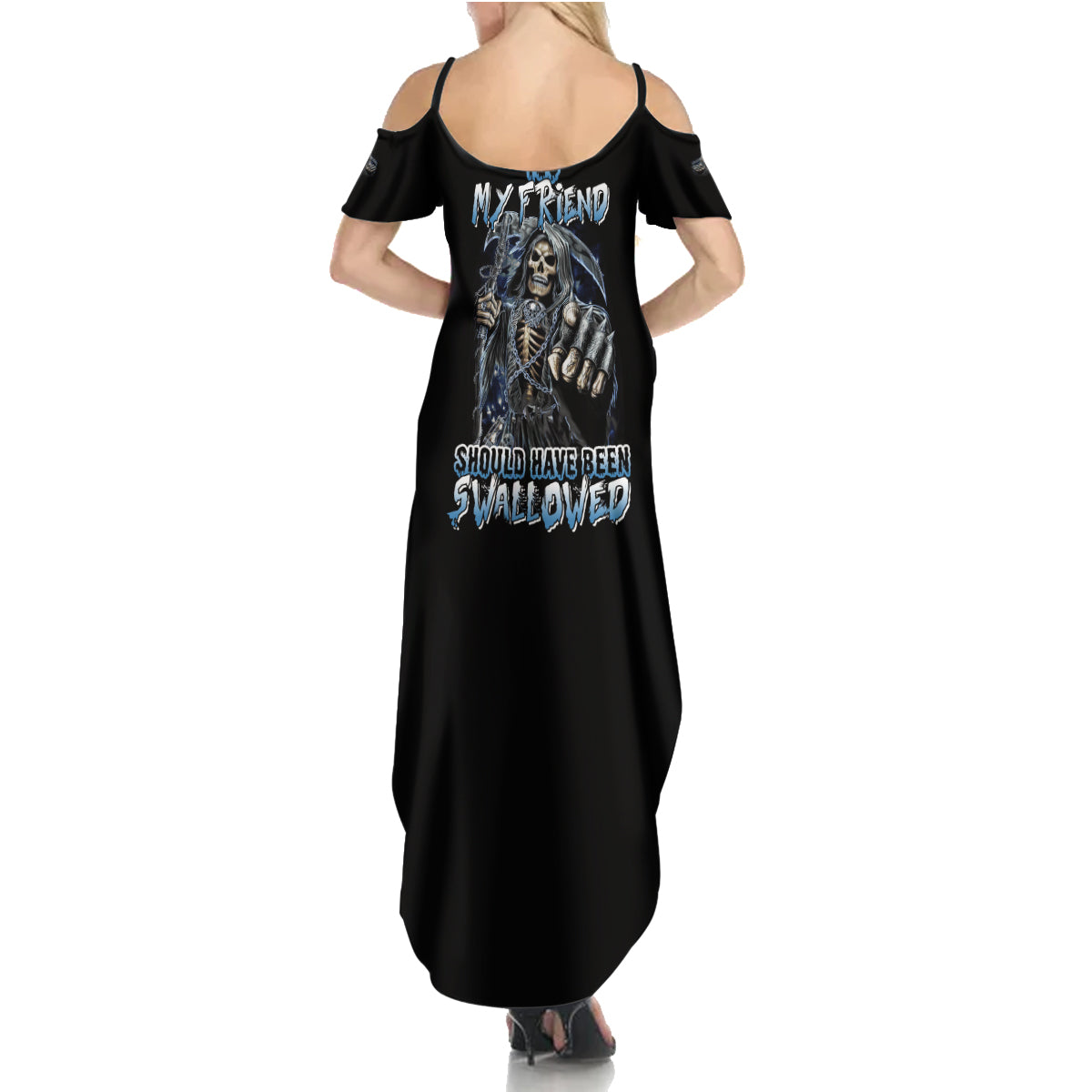 You My Friend Should Have Been Swallowed Summer Maxi Dress - Wonder Print Shop