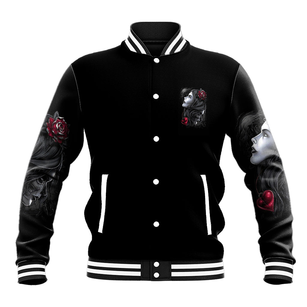 Don't Try To Figure Me Out Baseball Jacket - Wonder Print Shop