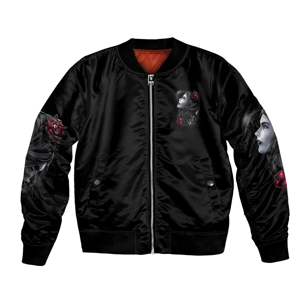 Don't Try To Figure Me Out Bomber Jacket - Wonder Print Shop