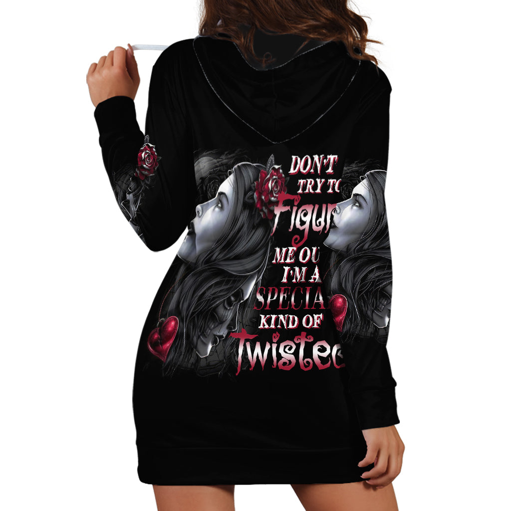 Don't Try To Figure Me Out Hoodie Dress - Wonder Print Shop