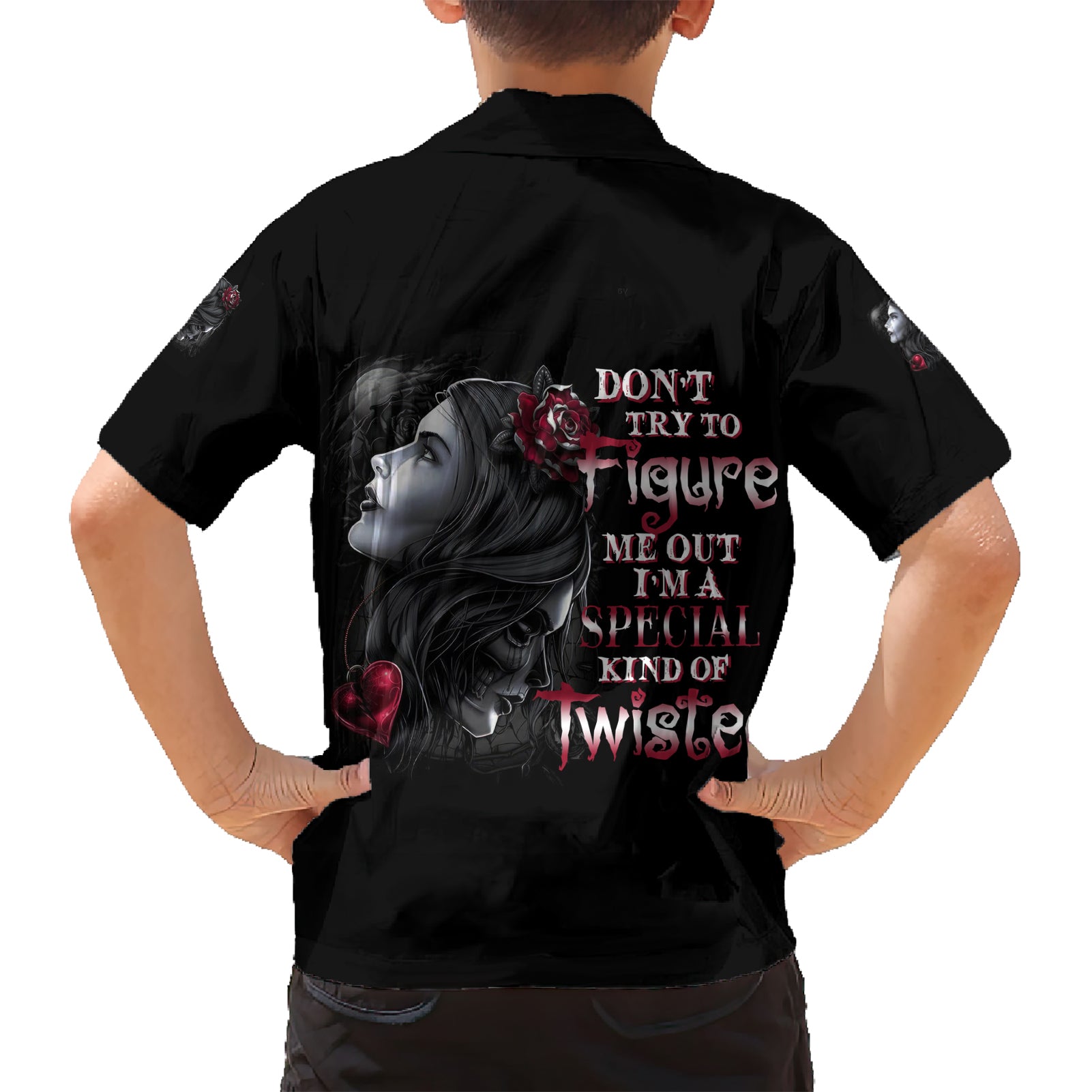 Don't Try To Figure Me Out Kid Hawaiian Shirt - Wonder Print Shop