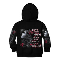 Don't Try To Figure Me Out Kid Hoodie - Wonder Print Shop