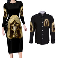 I'm Not Rude I Just Have The Balls Couples Matching Long Sleeve Bodycon Dress and Long Sleeve Button Shirt - Wonder Print Shop