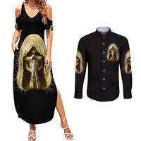 I'm Not Rude I Just Have The Balls Couples Matching Summer Maxi Dress and Long Sleeve Button Shirt - Wonder Print Shop