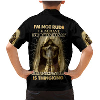 I'm Not Rude I Just Have The Balls Family Matching Mermaid Dress and Hawaiian Shirt - Wonder Print Shop