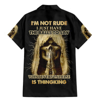 I'm Not Rude I Just Have The Balls Family Matching Mermaid Dress and Hawaiian Shirt - Wonder Print Shop