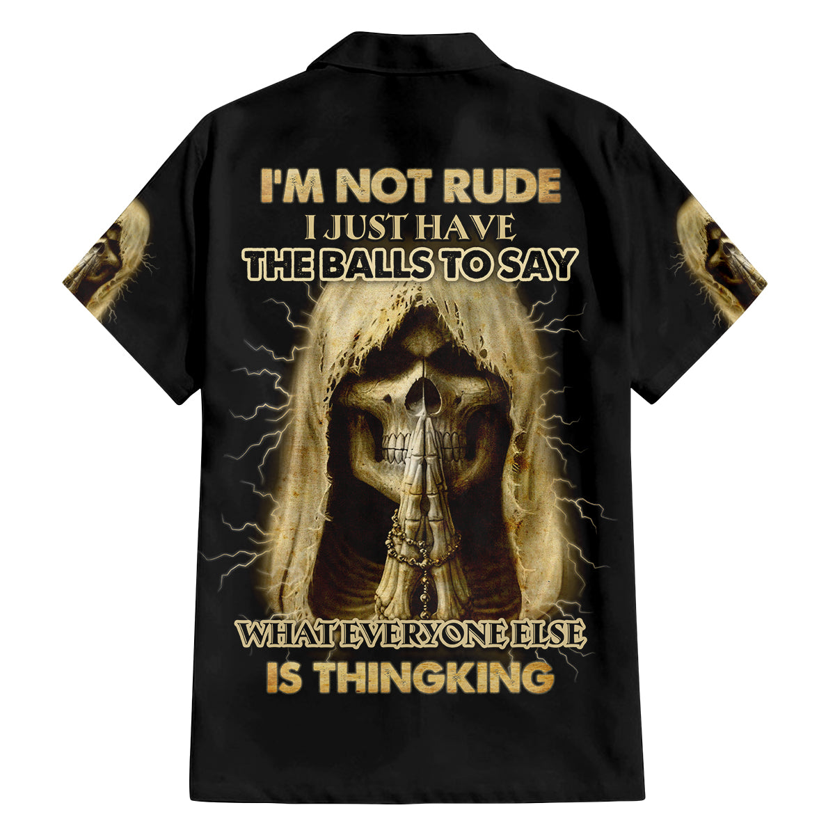 I'm Not Rude I Just Have The Balls Family Matching Off Shoulder Maxi Dress and Hawaiian Shirt - Wonder Print Shop
