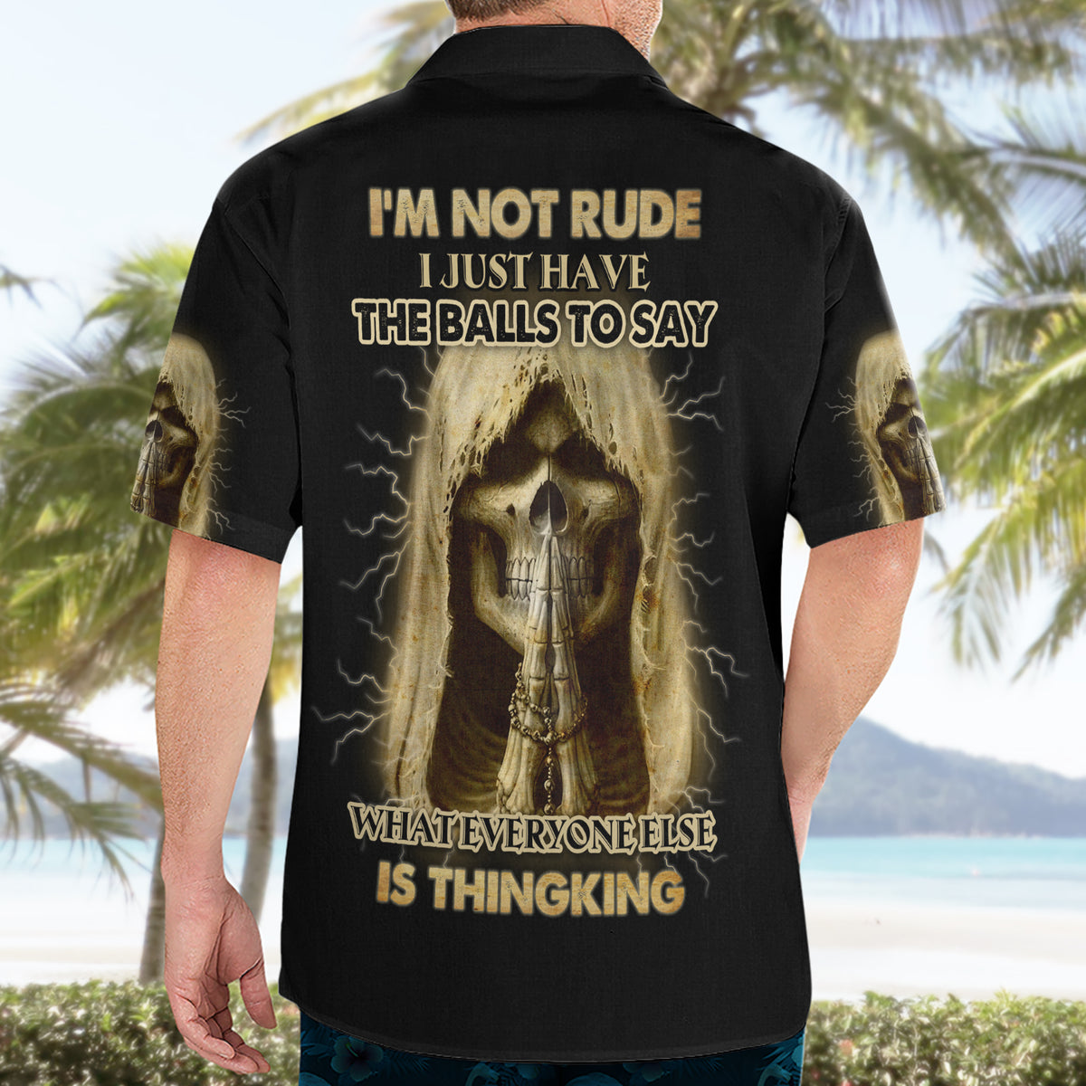 I'm Not Rude I Just Have The Balls Hawaiian Shirt - Wonder Print Shop