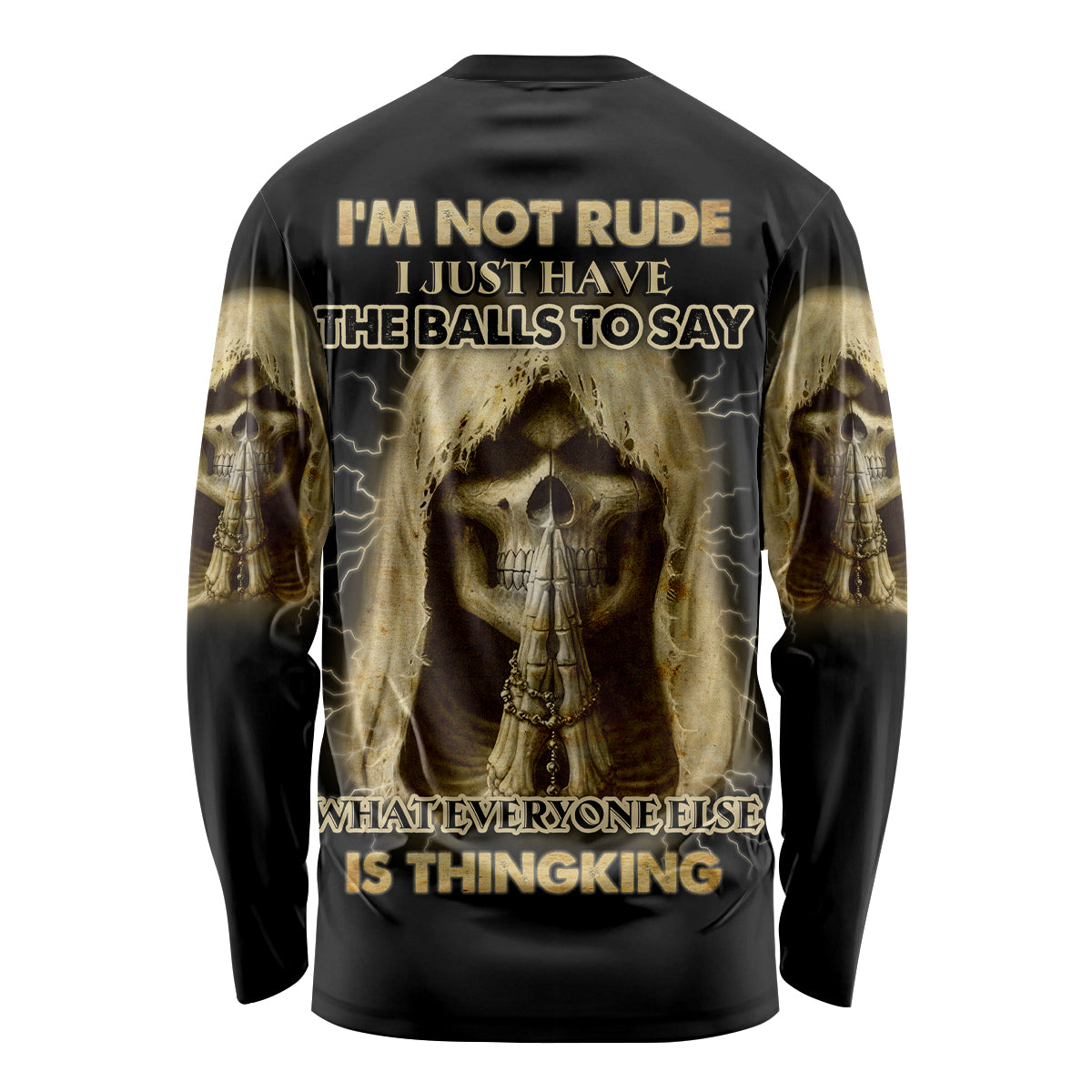 I'm Not Rude I Just Have The Balls Long Sleeve Shirt - Wonder Print Shop