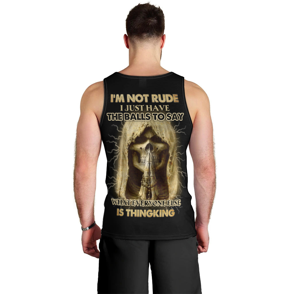 I'm Not Rude I Just Have The Balls Men Tank Top - Wonder Print Shop