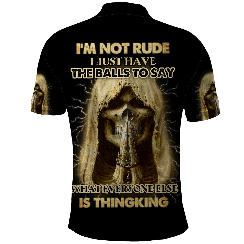 I'm Not Rude I Just Have The Balls Polo Shirt - Wonder Print Shop
