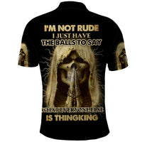 I'm Not Rude I Just Have The Balls Polo Shirt - Wonder Print Shop