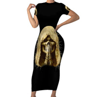 I'm Not Rude I Just Have The Balls Short Sleeve Bodycon Dress - Wonder Print Shop