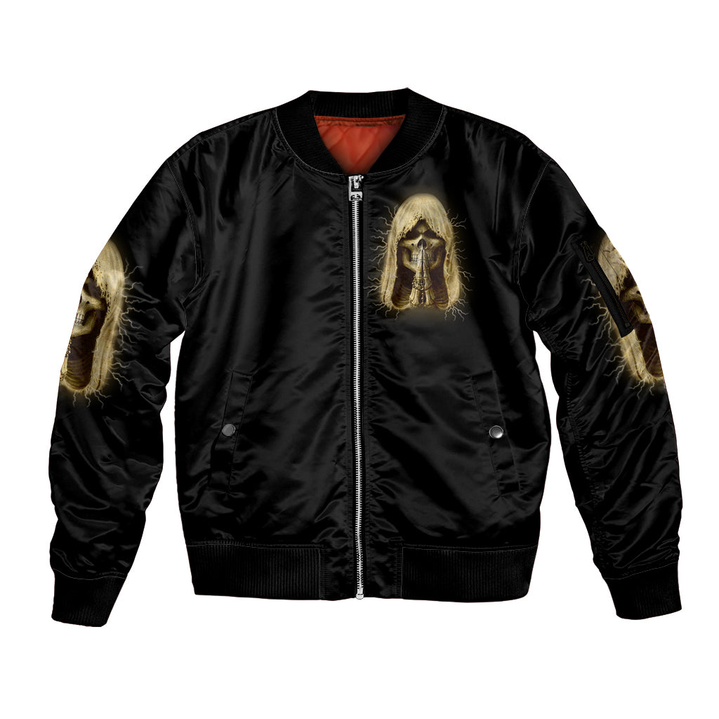 I'm Not Rude I Just Have The Balls Sleeve Zip Bomber Jacket - Wonder Print Shop
