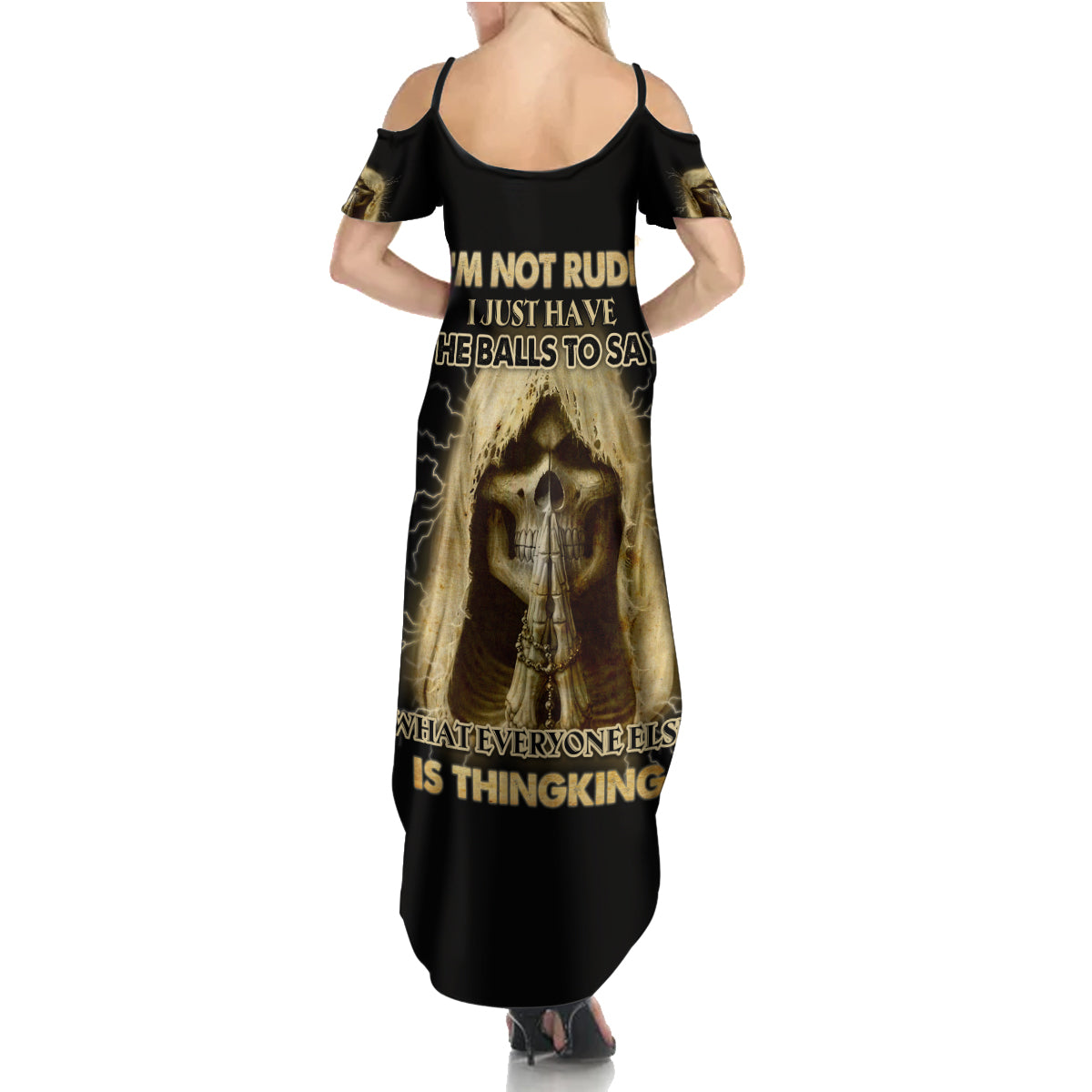 I'm Not Rude I Just Have The Balls Summer Maxi Dress - Wonder Print Shop