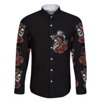 Skl Rose - Zero Fck Given Family Matching Long Sleeve Bodycon Dress and Hawaiian Shirt - Wonder Print Shop