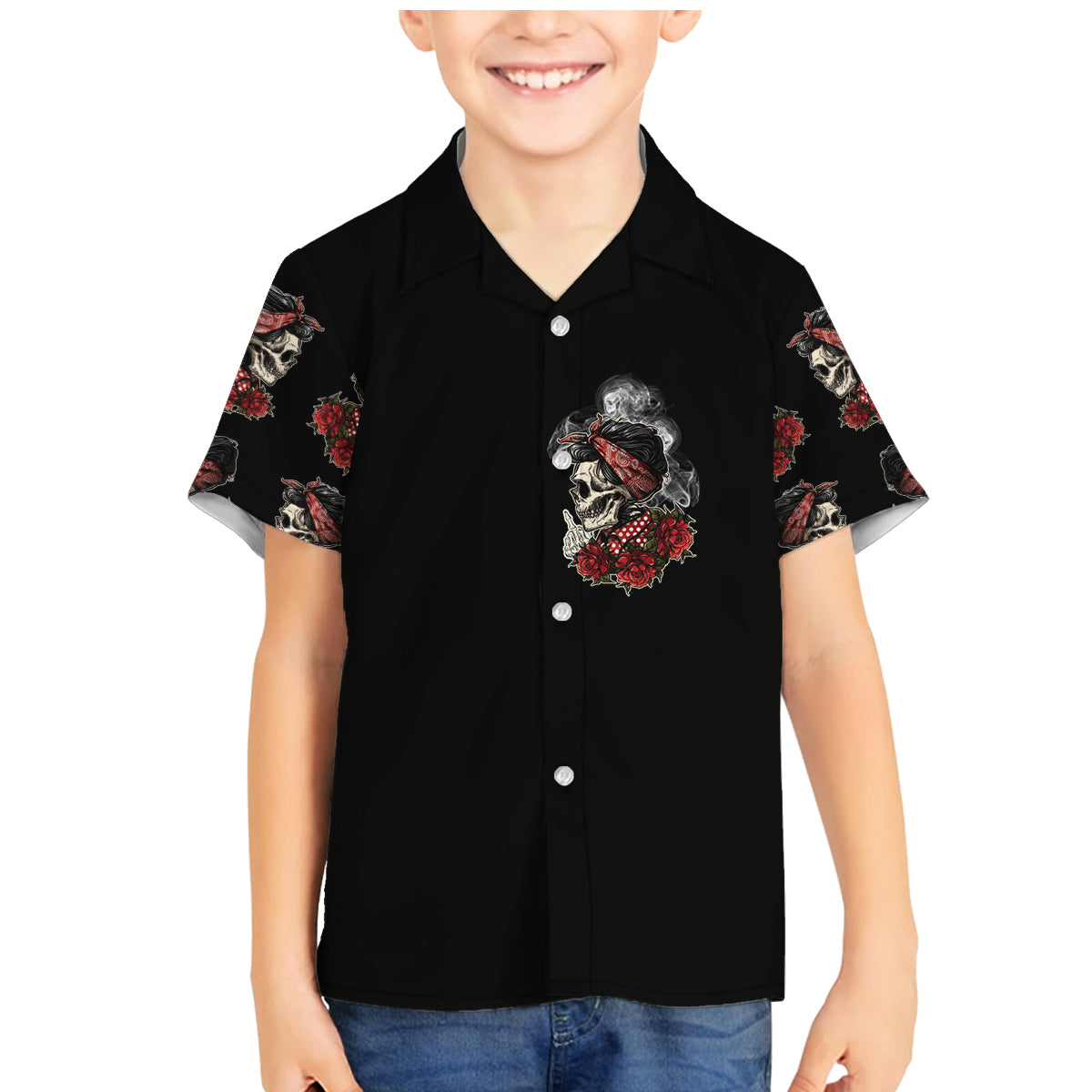 Skl Rose - Zero Fck Given Family Matching Mermaid Dress and Hawaiian Shirt - Wonder Print Shop