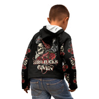 Skl Rose - Zero Fck Given Kid Hoodie - Wonder Print Shop
