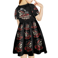 Skl Rose - Zero Fck Given Kid Short Sleeve Dress - Wonder Print Shop