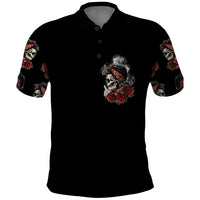 Skl Rose - Zero Fck Given Polo Shirt - Wonder Print Shop