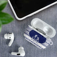 Vatican Christmas AirPods Case with Holy Family Nativity Scene Snowflake Pattern and Starry Night - Wonder Print Shop