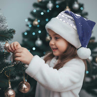 Vatican Christmas Santa Hat with Holy Family Nativity Scene Snowflake Pattern and Starry Night - Wonder Print Shop